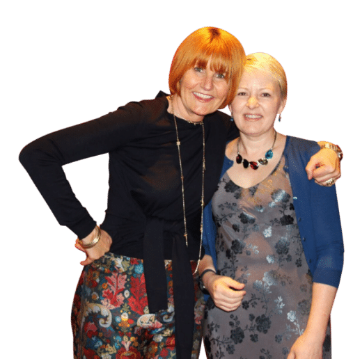 Mary Portas with Christine Nicholson